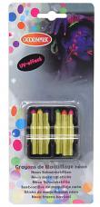 boite 6 crayons gras fluo effet uv