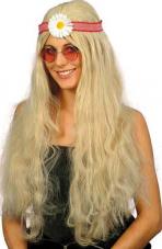 perruque hippie pour femme