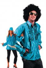 chemise disco turquoise