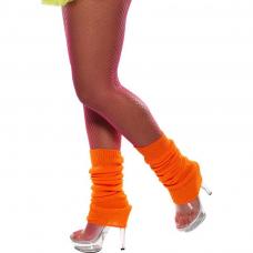 chaussettes danse orange fluo