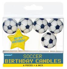 6 bougies anniversaire football
