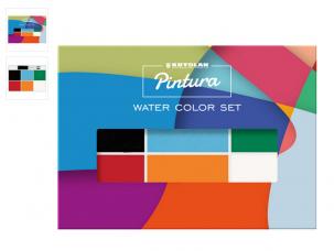 pintura water color set 6 couleurs
