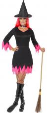 costume sorciere fuchsia et noir