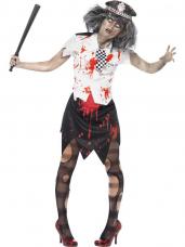 deguisement zombie policewoman