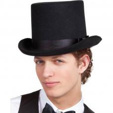 chapeau haut de forme noir luxe
