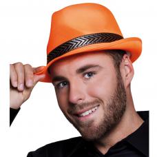 chapeau borsalino orange