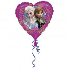 ballon reine des neiges en forme de coeur