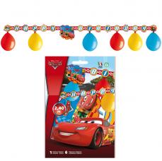 ballons cars et guirlande