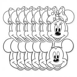 Masques Coloriage Mickey et Minnie 