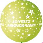 Ballon Géant Joyeux Anniversaire Vert Anis