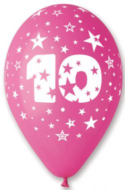 Ballons Chiffre 10 Latex