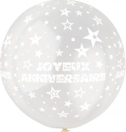 Ballon Géant Joyeux Anniversaire Transparent