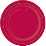 Assiettes rouges carton