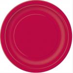 Assiettes rouges carton