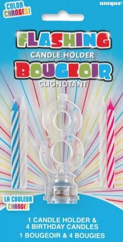 Bougie Anniversaire Lumineuse Chiffre 8