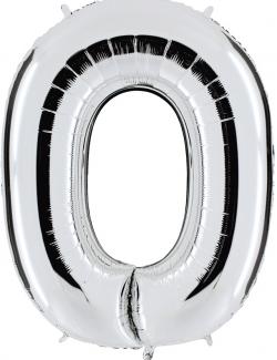 Ballon Chiffre 0 Argent Géant