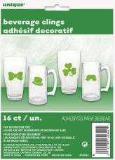 16 stickers pour verres saint patrick