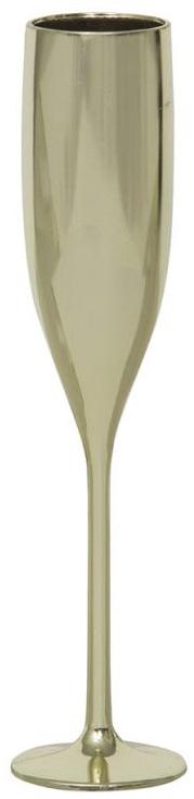 Flutes à champagne plastique couleur or