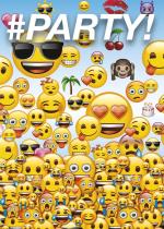 8 Cartes d'invitation Emoji Smiley