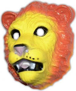 Masque lion en plastique