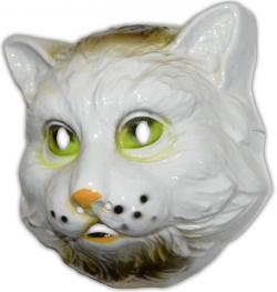 Masque chat en plastique