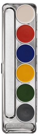 Palette maquillage fard gras 6 couleurs interferenz