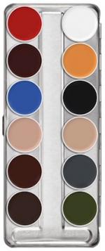 Palette maquillage fard gras 12 couleurs supracolor