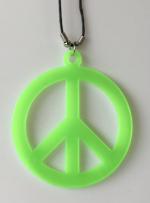 Collier hippie vert fluo