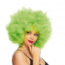 perruque super afro vert