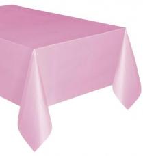 nappe en plastique rose pastel