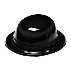 chapeau melon noir adulte pvc et eva