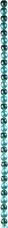 Guirlande de Boules Turquoise Mat