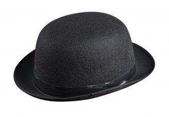 chapeau feutre melon adulte noir