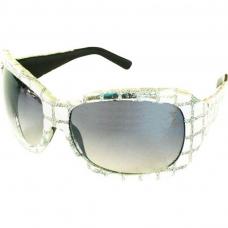 lunettes disco pailletees argent