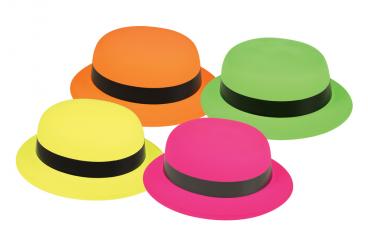 chapeau melon plastique adulte