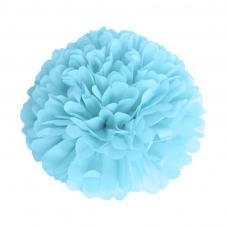 pompom bleu dragee