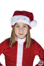 bonnet pere noel lumineux enfant rouge