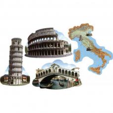 lot de 4 decorations italie