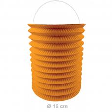 lampion cylindrique orange en papier