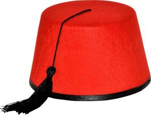 chapeau fez rouge
