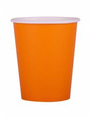 lot de 25 gobelets mandarine en carton