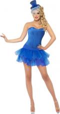 deguisement tutu corset bleu femme