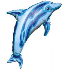ballon dauphin bleu