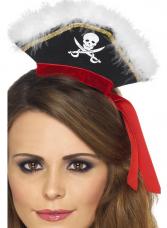 serre tete mini chapeau pirate