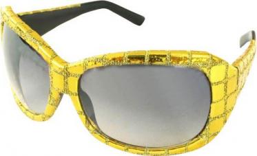 lunettes disco or pailletees