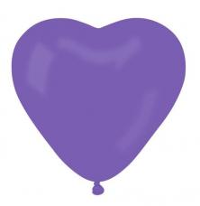 ballons coeur violet