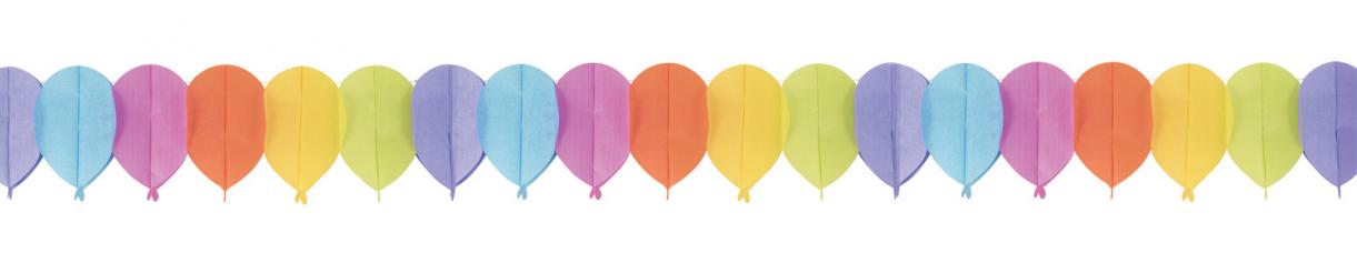 guirlande multicolore papier ballon