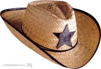 chapeau cowboy sherif paille