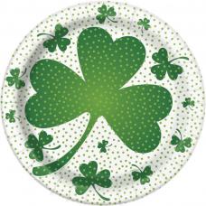 8 assiettes trefles saint patrick