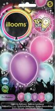 ballons pastels lumineux led multicolors